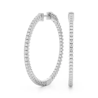 Classic Inside-Out Pavé Diamond Hoop Earrings (1 ct. tw.)